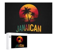 Jamaica Jamaican Sunset Beach Puzzles Customized Challenging Gifts for Adults 300/500/1000 Piece