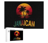 Jamaica Jamaican Sunset Beach Puzzles Customized Challenging Gifts for Adults 300/500/1000 Piece