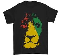 Jamaica Lion Reggae Music Jamaican Mens T-Shirt 100% Cotton Black M