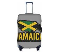 Jamaica Map Decorative Travel Cover with Hidden Zipper Anti-Scratch Dustproof, white, S