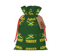 Jamaica Map Flag Contour Drawstring Gift Bags Small Item Treats Wrapping Storage Bags Christmas Birthday Party Holiday
