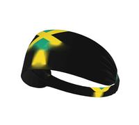 Jamaica Map Outlines Printing Double-Sided,Unisex Elastic Sports Headband,Ideal As A Gift For Sports-Loving Friends,Family