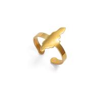 Jamaica Map Rings women's Adjustable Ring - Maps of Jamaican Charm Ethnic Opening Finger Classic Finger Ring Jewelry For Unisex Ladies Birthday Party Gift,Gold,As shown