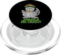 Jamaica Me Crazy Stuff | Cat Rasta Design Jamaican Reggae PopSockets PopGrip for MagSafe