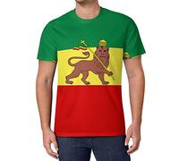 Jamaica Rasta Lion Flag T Shirts Men Graphic Tee Tops S