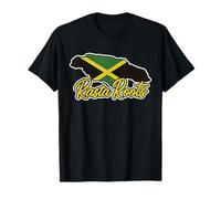Jamaica Rasta Roots Jamaican Island Flag Love Reggae T-Shirt