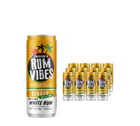Jamaica Rum Vibes Ginger with Lime & White Rum Premixed Drink, 12 x 250 ml
