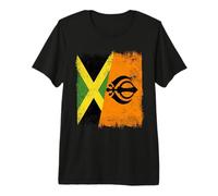 Jamaica Sikh Flag Punjabi Khalsa Pride Design Premium T-Shirt