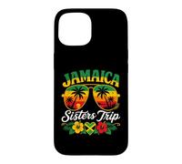 Jamaica Sisters Trip Matching Vacation Jamaican flag Girls Case for iPhone 15