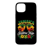 Jamaica Sisters Trip Matching Vacation Jamaican flag Girls Case for iPhone 15 Plus