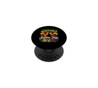Jamaica Sisters Trip Matching Vacation Jamaican flag Girls PopSockets Adhesive PopGrip