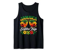 Jamaica Sisters Trip Matching Vacation Jamaican Flag Girls Tank Top