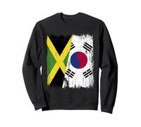 Jamaica South Korea Half Flag Jamaican South Korean Sweatshirt