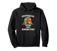 Jamaica Stand With Ibrahim Traore And Burkina Faso Flag Pullover Hoodie
