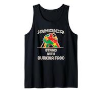 Jamaica Stand with Ibrahim Traore and Burkina Faso Flag Tank Top