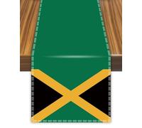 Jamaica Table Runner,jamaicanjamaican Flag Tablecolth For Dining Home Decor Runners