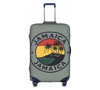 Jamaica Tropic-standard-scale-4_00x Print Decorative Travel Luggage Cover Concealed Zipper Suitcases Anti Scratch Dustproof, White, Small