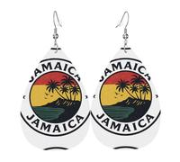 Jamaica Tropic-Standard-Scale-4_00x Teardrop Leather Earrings Ladies Print Pendant With Hook Fashion Vintage Party Daily Wear
