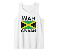 Jamaica Wah Gwaan Flag Jamaican Pride Fan Gift Tank Top