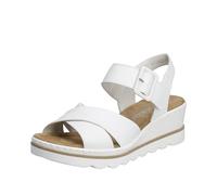 Rieker White Hook & Loop Sandals for Ladies | Rieker 67463-80 Size: EU 41 / UK 7.5, Colour: White