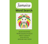 Jamaica Word Search Puzzle Book: Brain Boosting Easy to Read Word Search Puzzles About Jamaica, Jamaican Food, Jamaican Culture for Adults, Seniors, ... | 50+ Puzzles... Gifts for Fun and Free Time