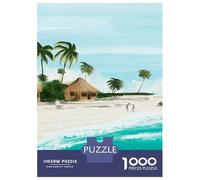 Jamaica1 Adult Paper Puzzle, Historic Square Architecture, Interlocking Paper Pieces for Home Décor Fans, Relaxing Challenge, Gift Idea, 38x26cm/1000pcs