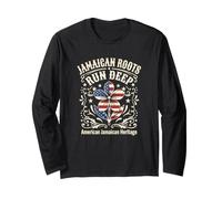 Jamaican American Roots Run Deep Heritage Long Sleeve T-Shirt