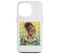Jamaican Black Woman Melanin Jamaican Girl Afro Hair Pride Case for iPhone 13 Pro