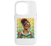 Jamaican Black Woman Melanin Jamaican Girl Afro Hair Pride Case for iPhone 14 Pro