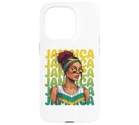 Jamaican Black Woman Melanin Jamaican Girl Afro Hair Pride Case for iPhone 15 Pro