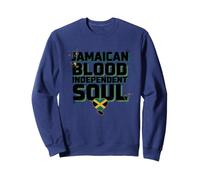 Jamaican Blood Independent Soul Jamaica Flag Love Jamaica Sweatshirt
