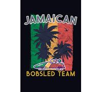 Jamaican Bobsled team: 6x9 Jamaican themed travel size journal notebook diary for doodling, writing, journaling, recording your thoughts.