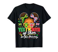 Jamaican British 100 Years Black History Celebrations Day T-Shirt