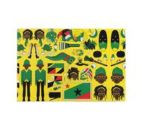 Jamaican Elements 1000 Piece Puzzle With Stylish Prints That Stimulates Creativity Concentration And Hands On Skills