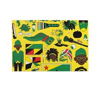 Jamaican Elements Adult Wooden Jigsaw Puzzle 1000 Pieces for The Perfect Visual Feast! 1000pcs