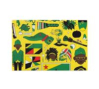 Jamaican Elements Jigsaw Puzzles1000 Piece Educational Intellectual Wooden Puzzles, Fun Puzzles, Stress Relieving Puzzles