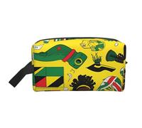 Jamaican Elements Large Capacity Toiletry Bag, Lightweight Travel Wash Bag with Padding, for Men Women