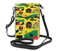 Jamaican Elements Multi Pocket Lightweight Shoulder Bag with Magnetic Closure Suitable for Travel and Daily Use