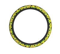 Jamaican Elements Printed Steering Wheel Protective Cover Elastic Steering Wheel Decorative Cover Suitable For SUV Truck