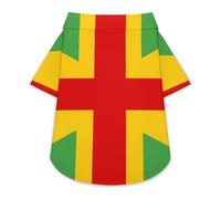 Jamaican England Flag Cute Dog Shirt Soft Cozy Pet T-Shirts Pullover Cat Clothes