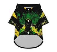 Jamaican Flag Eagle Hawaii Shirt Print Dog Clothes T-Shirt Beach for Puppy Cat 2XL