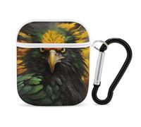 Jamaican Flag Eagle1 PC Headphone Case for AirPods 1 And 2 Earphone Cover Earbuds Accessories with Keychain