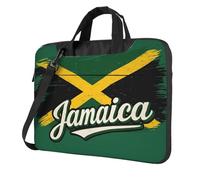 Jamaican Flag Elements Print Stylish Laptop Bag Portable Notebook Case Business Office Commute Weekend Trips