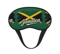 Jamaican Flag Elements Sleep Mask 100% Light Blocking Eye Mask for Sleeping, Sleep Mask for Unisex for Travel/Nap