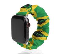 Jamaican Flag Jamaica Cute Watch Band Scrunchies Compatible with IWatch 38mm 40mm 42mm 44mm Elastic Strap