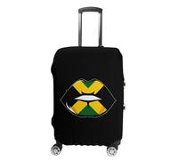 Jamaican Flag Lip Travel Luggage Cover Washable Anti-Scratch Baggage Suitcase Protector M