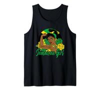 Jamaican Girl Unbreakable Afro Caribbean Woman Design Tank Top