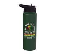 Jamaican Heritage Jamaican Roots Tree Jamaica Stainless Steel Insulated Water Bottle
