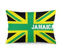 Jamaican Kingdom Flag Comfort Pillow Case Cover Soft Polyester Pillowcases for Bedroom Living Room Sofa Couch 16 "x24 "