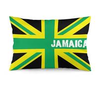 Jamaican Kingdom Flag Comfort Pillow Case Cover Soft Polyester Pillowcases for Bedroom Living Room Sofa Couch 20"x30"